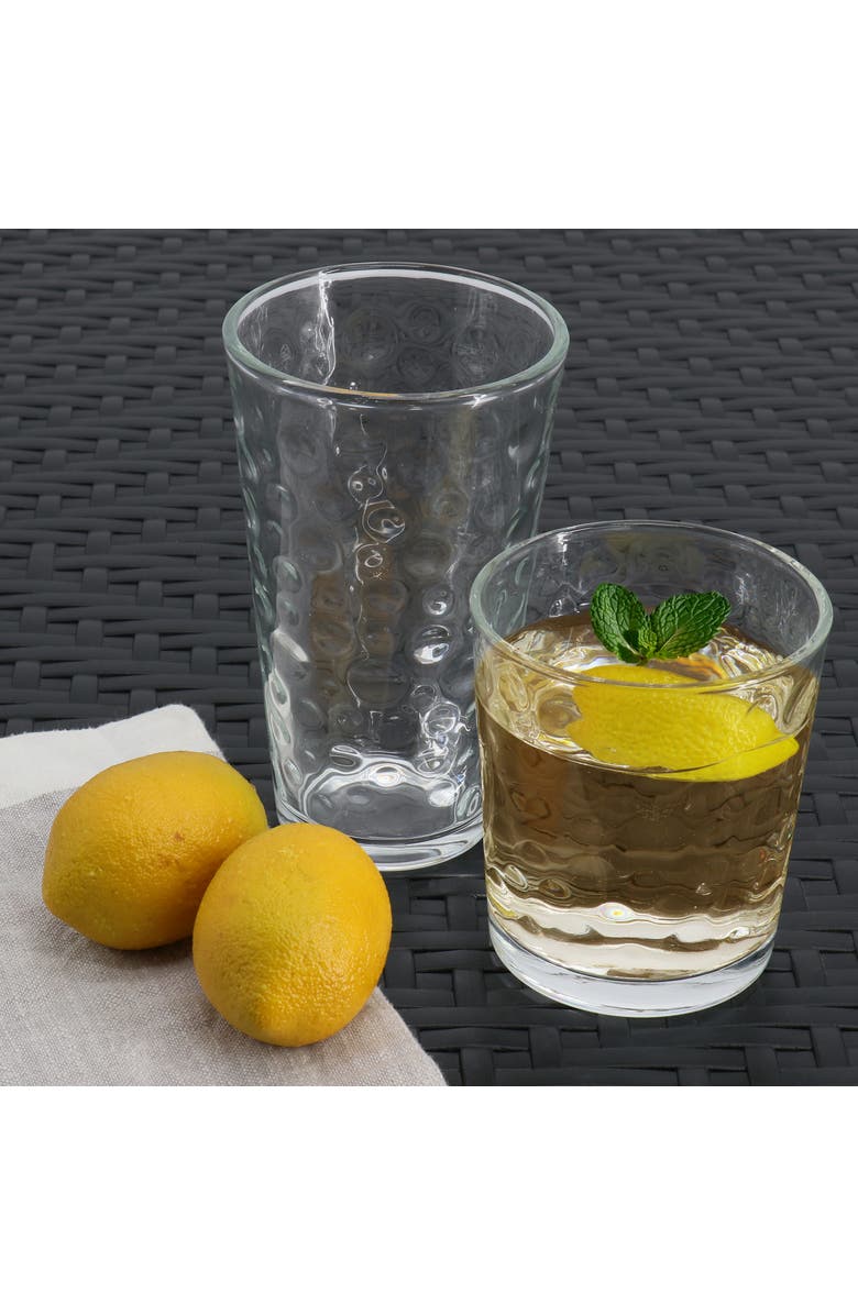 Gibson Home 4 Piece 16 Ounce Bubble Glass Tumbler Set, Alternate, color, Clear