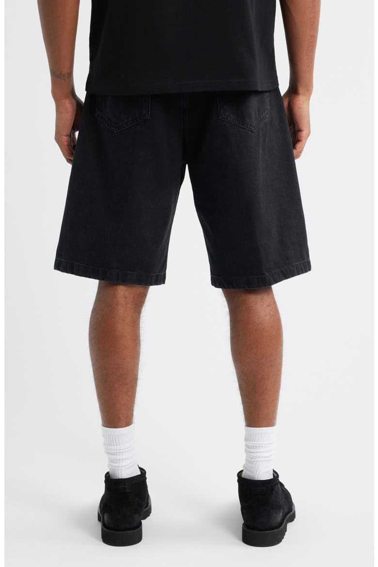 Landon Denim Shorts, Alternate, color, BLACK (STONE WASHED)
