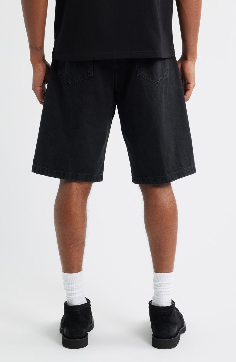 Carhartt Work In Progress Landon Denim Shorts, Alternate, color, Black (Stone Washed)
