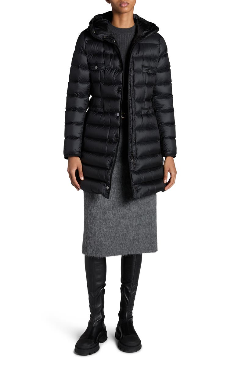 Moncler Fuzzy Wool Blend Skirt, Alternate, color,