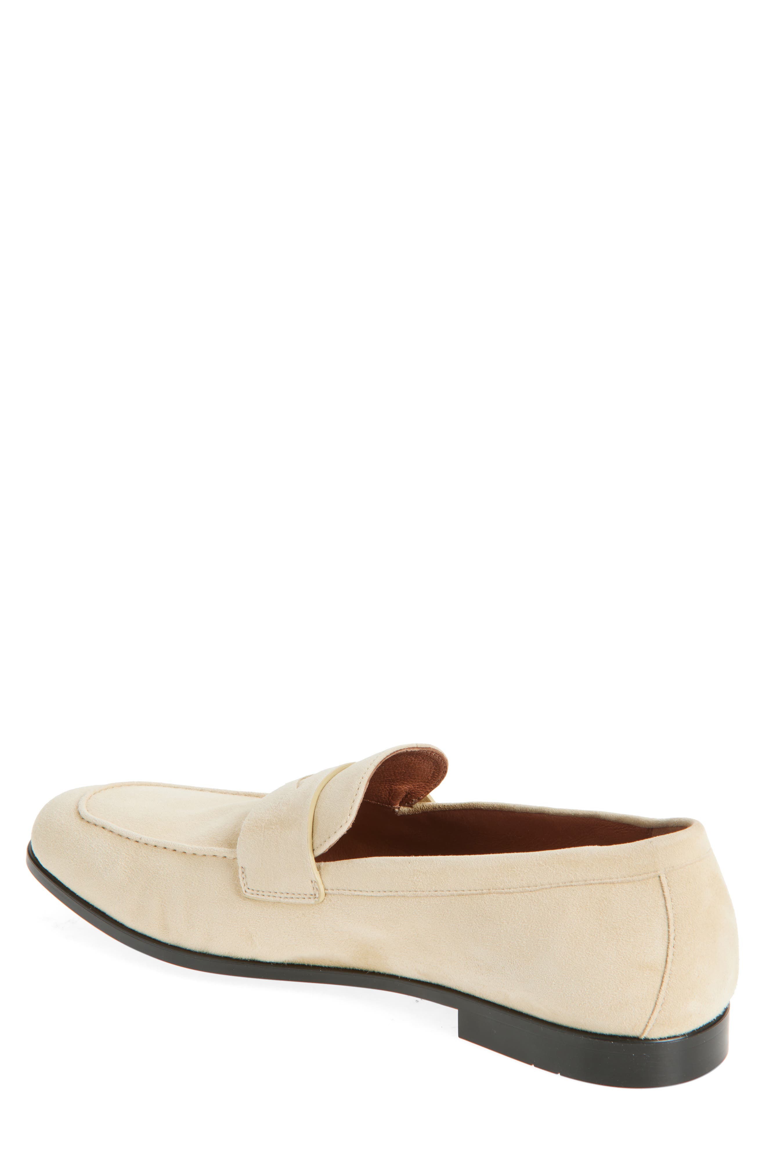 FERRAGAMO Tiberio Penny Loafer, Alternate, color, Ecru Naturale Naturale