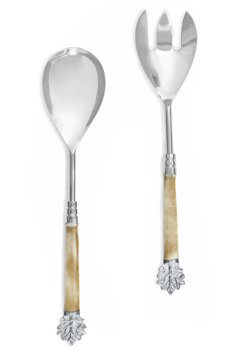 Desert Skies 2-Piece Salad Serving Set, Main, color, BROWN