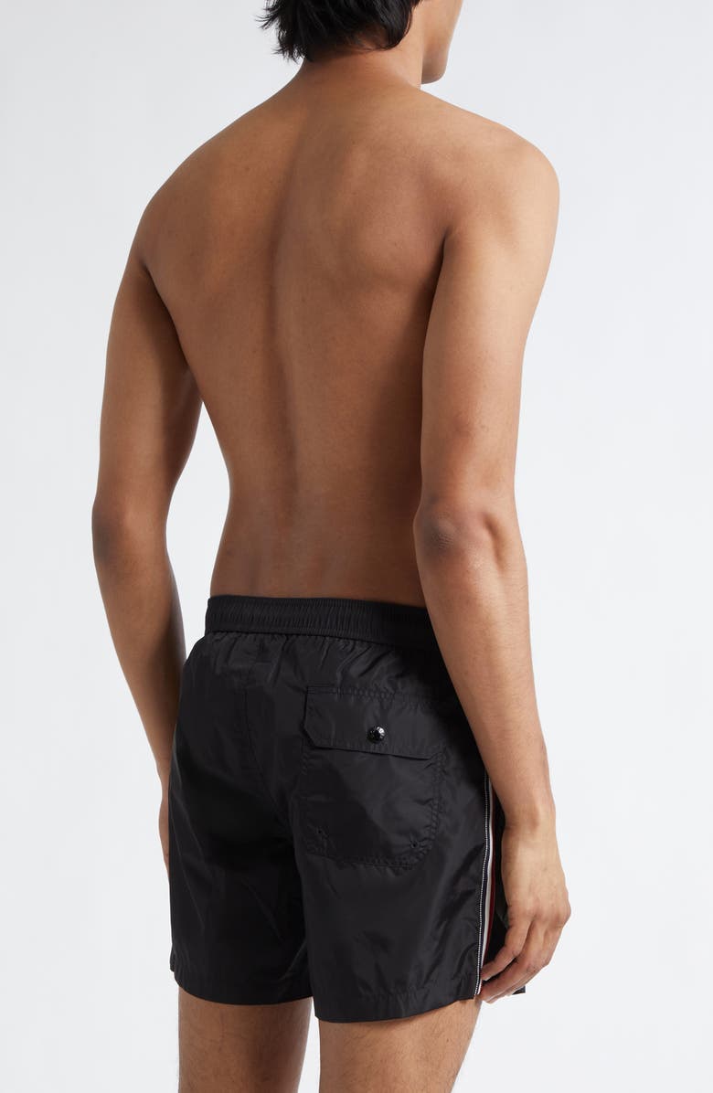 Moncler Boxer Mare Swim Shorts, Alternate, color, Black