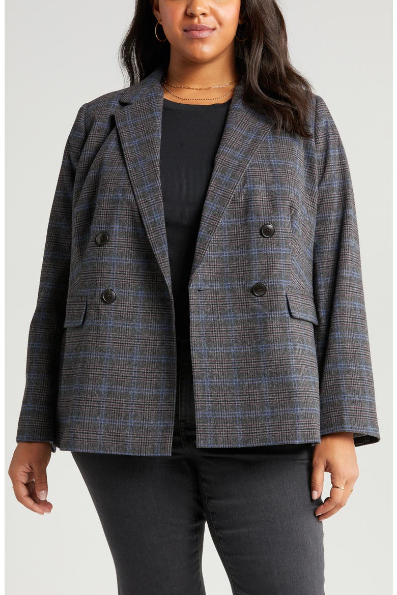 The Plus Rosedale Blazer, Alternate, color, KYLE MINI GLEN PLAID