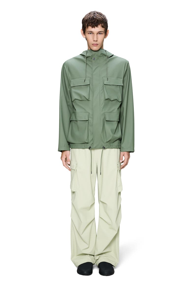 Waterproof Cargo Hooded Rain Jacket, Alternate, color, WELL