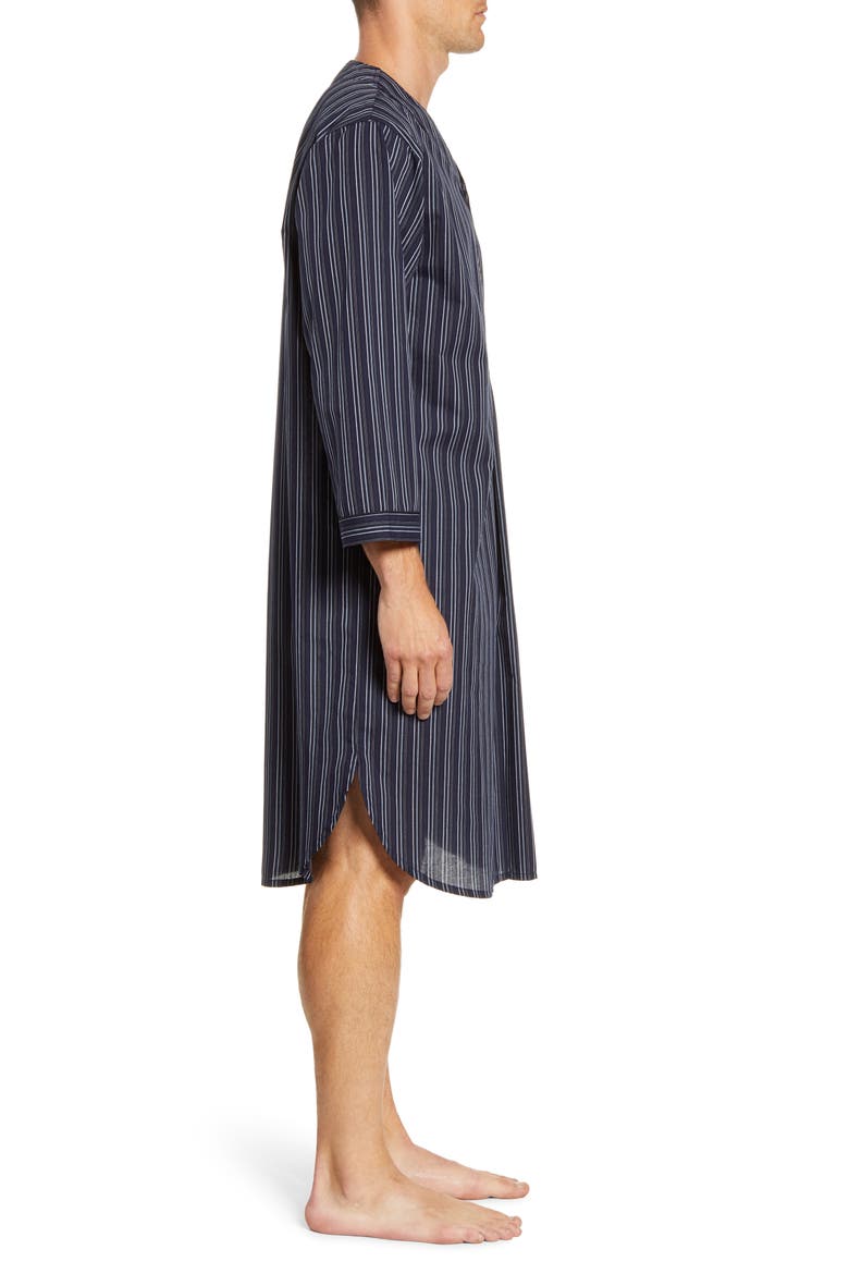 Bar Blues Cotton Blend Nightshirt, Alternate, color, NAVY