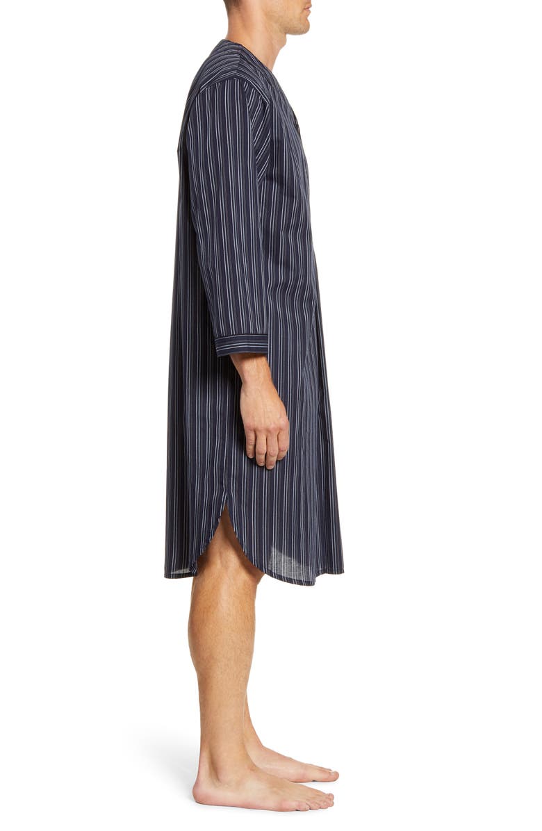 Majestic International Bar Blues Cotton Blend Nightshirt, Alternate, color, 