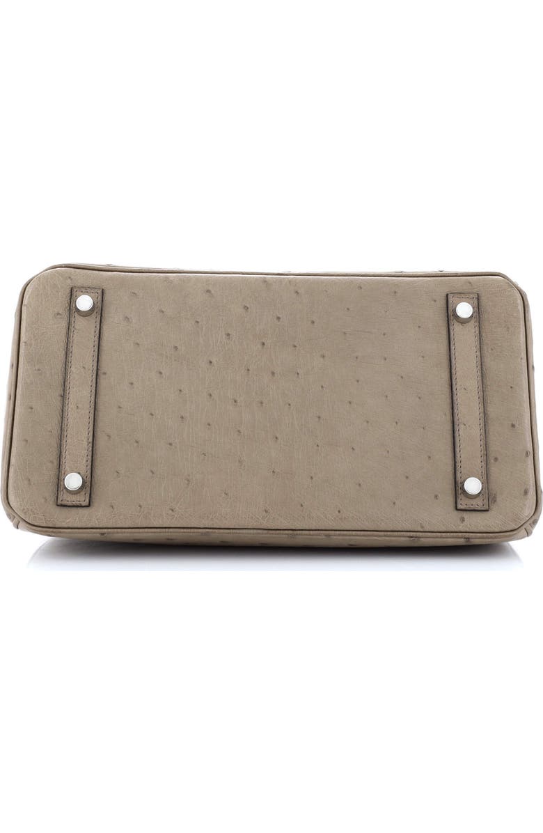 Pre-Owned Hermes Birkin Handbag Brown Ostrich with Palladium Hardware 30, Alternate, color,