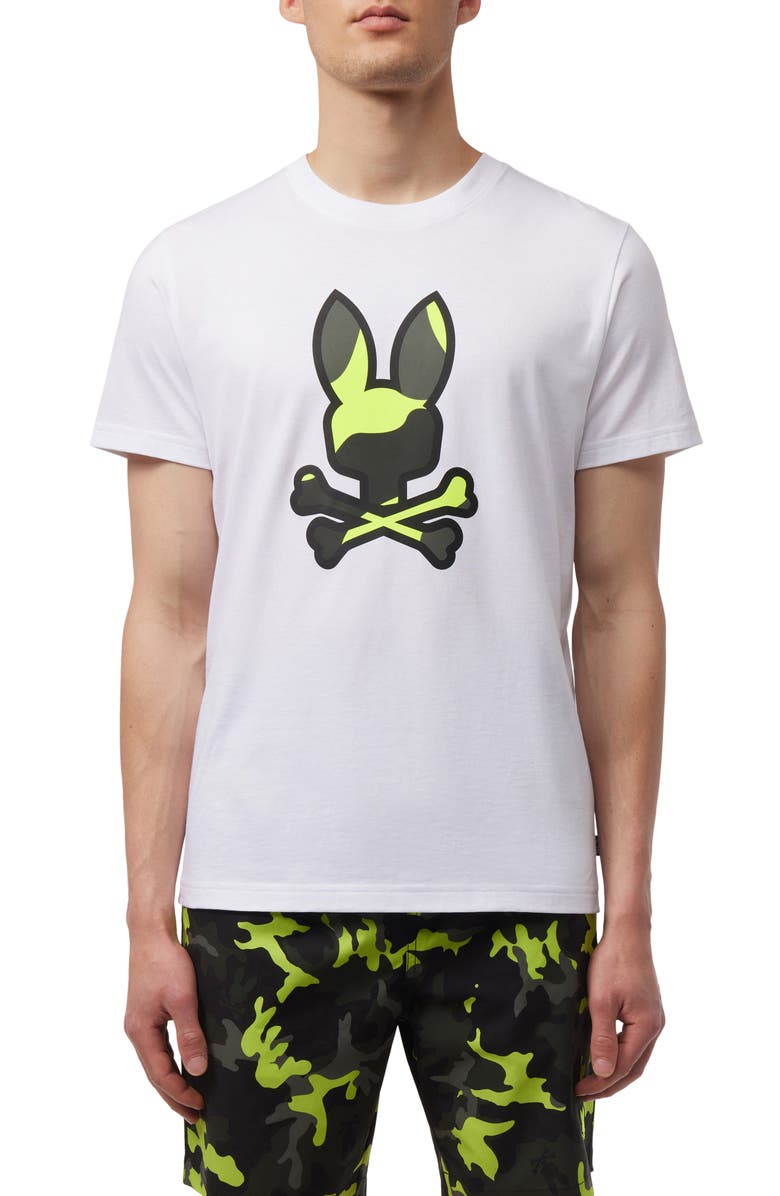 Psycho Bunny Plano Camo Graphic T-Shirt, Main, color, 