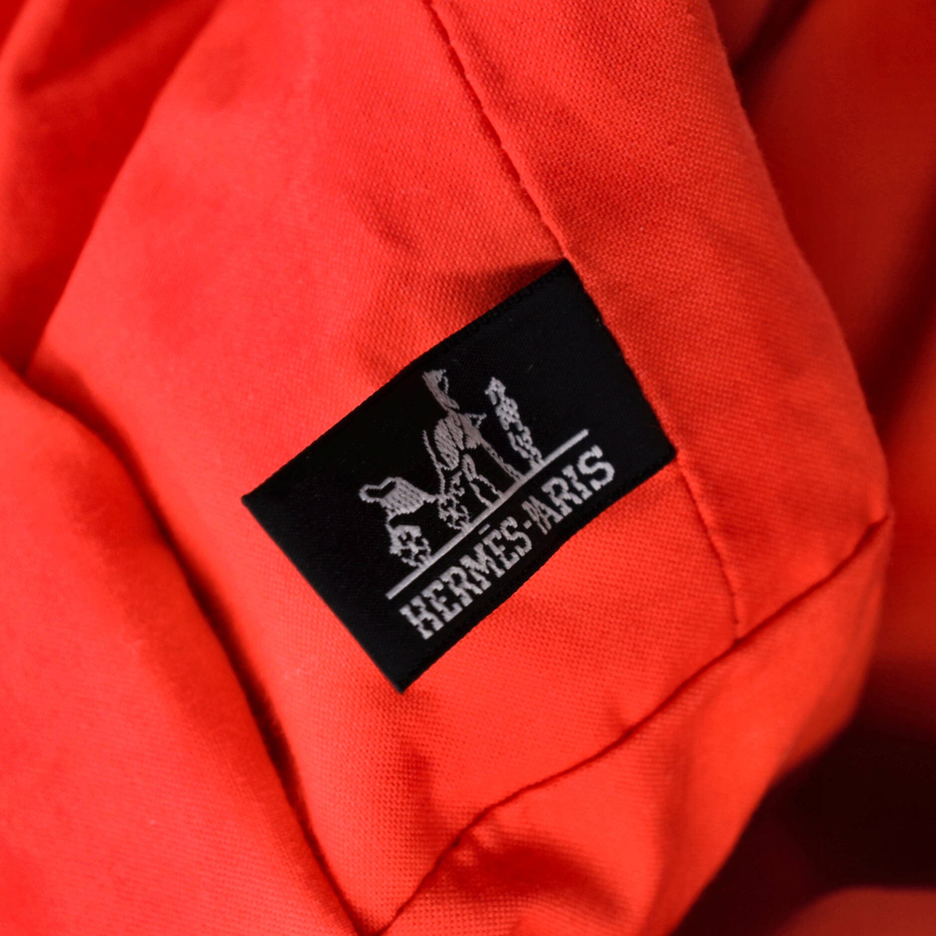 Pre-Owned Hermes Drapeaux Au Vent Bag Printed Canvas Large, Alternate, color, Red