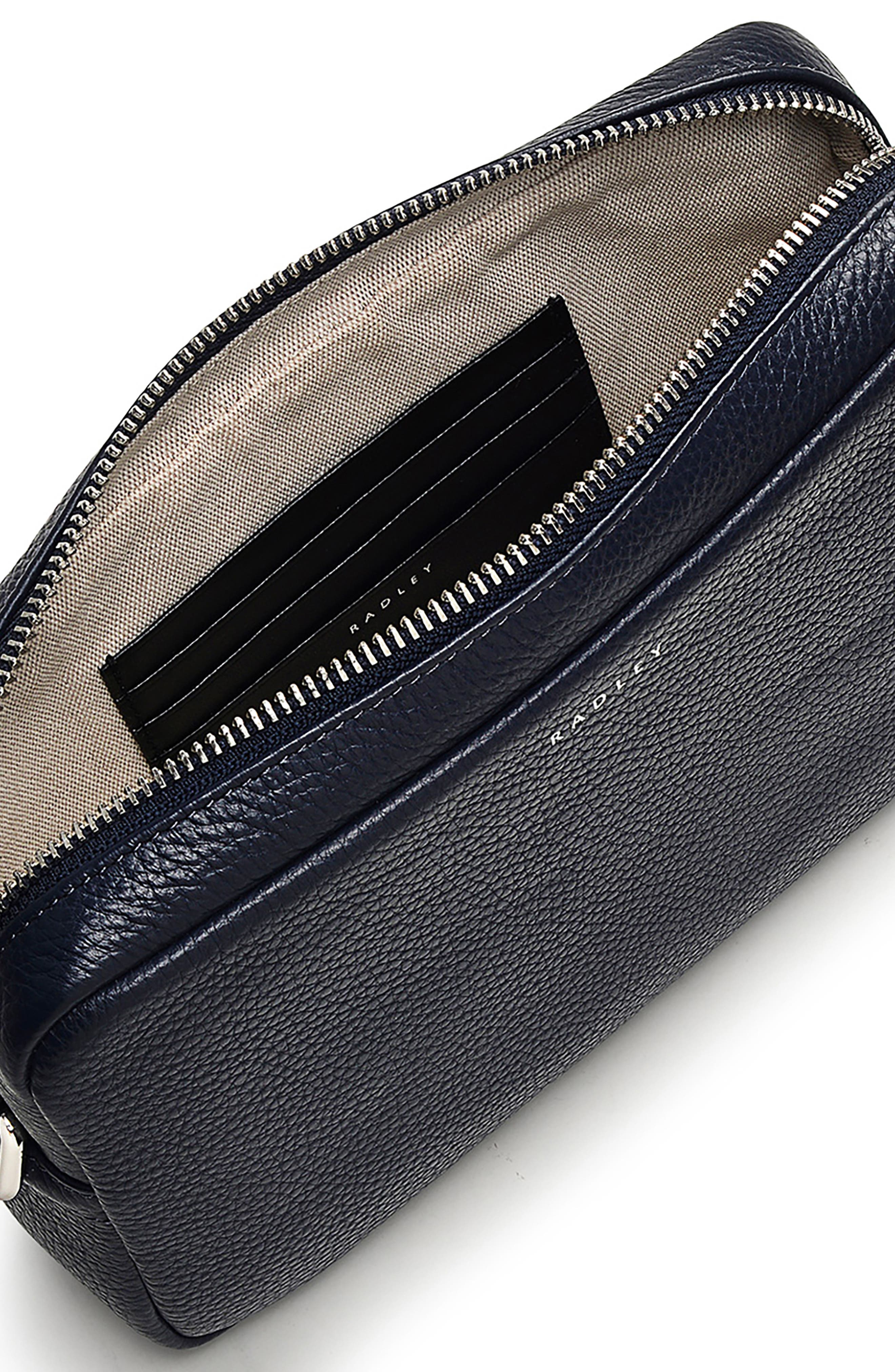 Radley Tavistock Mini Zip Around Crossbody Bag, Alternate, color, Ink
