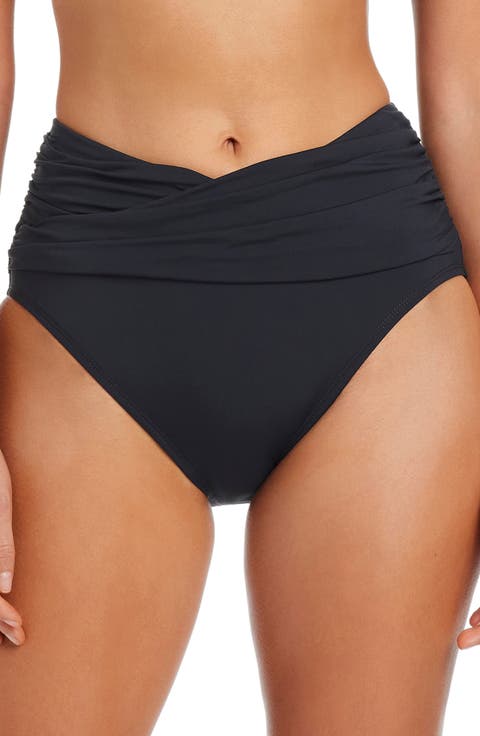 High Waist V Sarong Bikini Bottoms