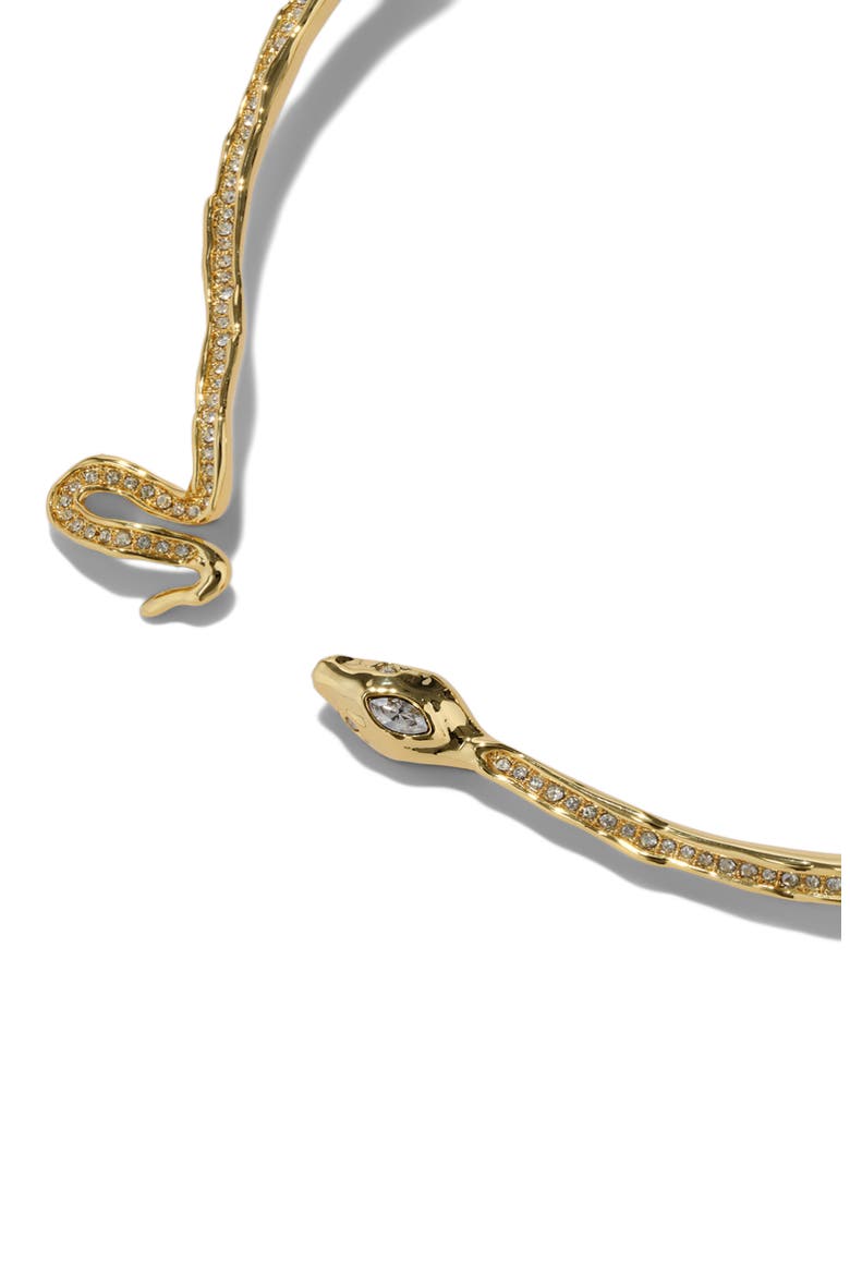 Serpent Crystal Skinny Collar Necklace, Alternate, color, CRYSTALS