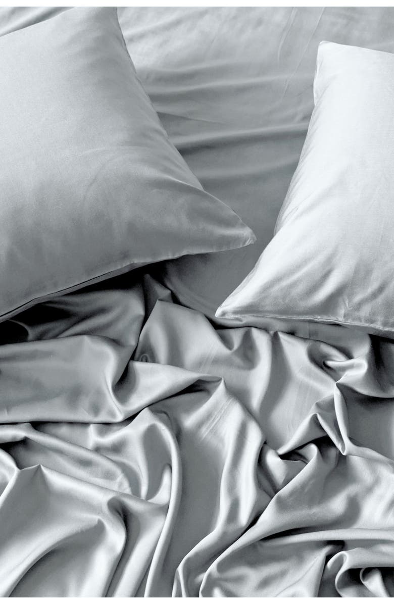 BedVoyage Luxury 100% Viscose Cooling Pillowcase Set, Alternate, color, Stone