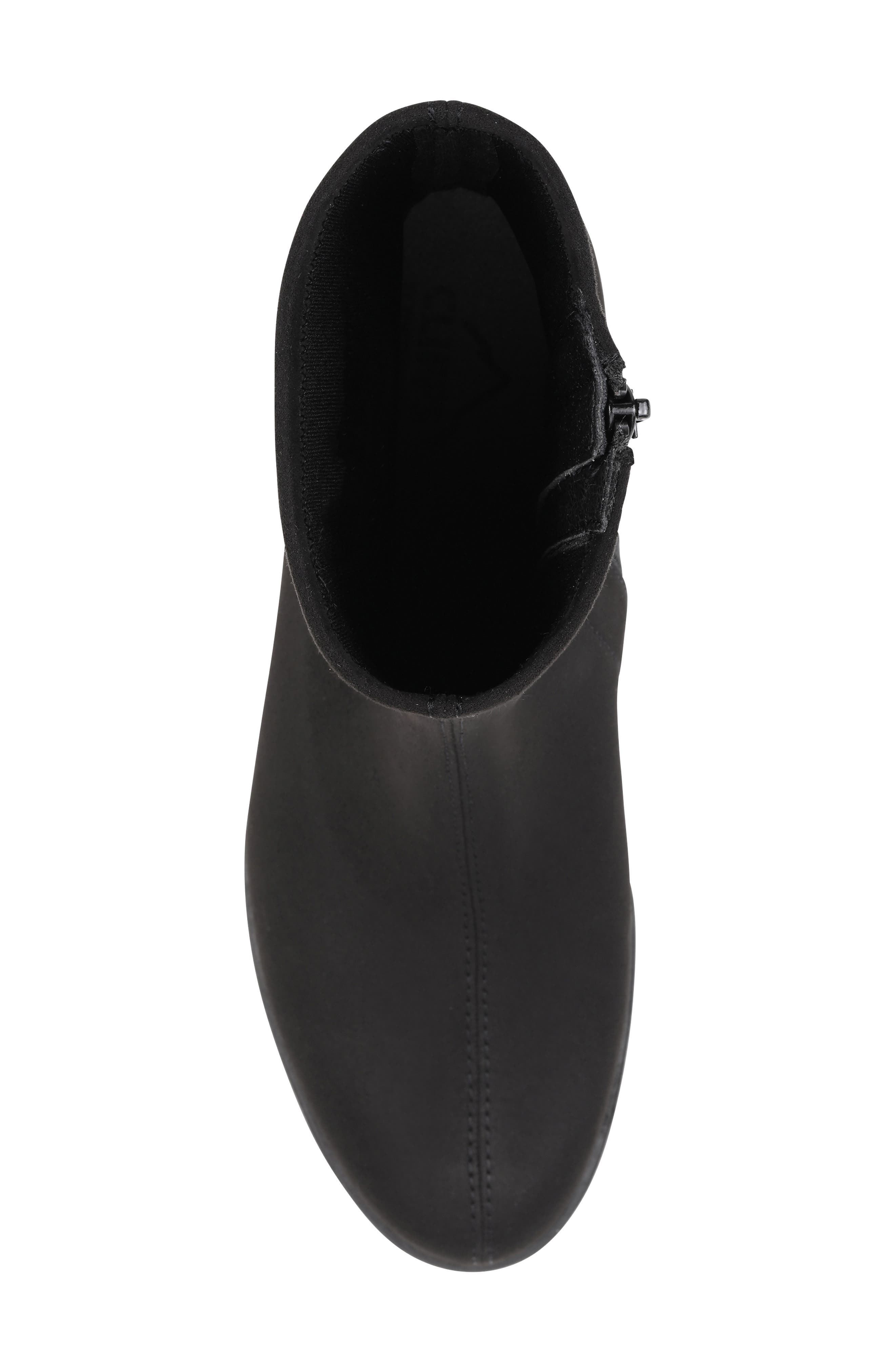 CLIFFS BY WHITE MOUNTAIN Huda Block Heel Bootie, Alternate, color, Black/ Fabric