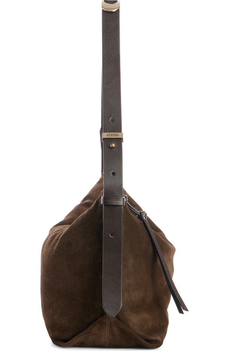 Isabel Marant Leyden Suede Hobo Bag, Alternate, color,