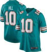 Nike Men's Nike Tyreek Hill Aqua Miami Dolphins Alternate Game Jersey