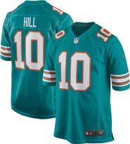 Nike Men's Nike Tyreek Hill Aqua Miami Dolphins Alternate Game Jersey