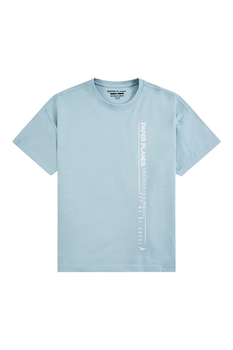 Let Me Be Great Graphic T-Shirt, Main, color, LIGHT BLUE