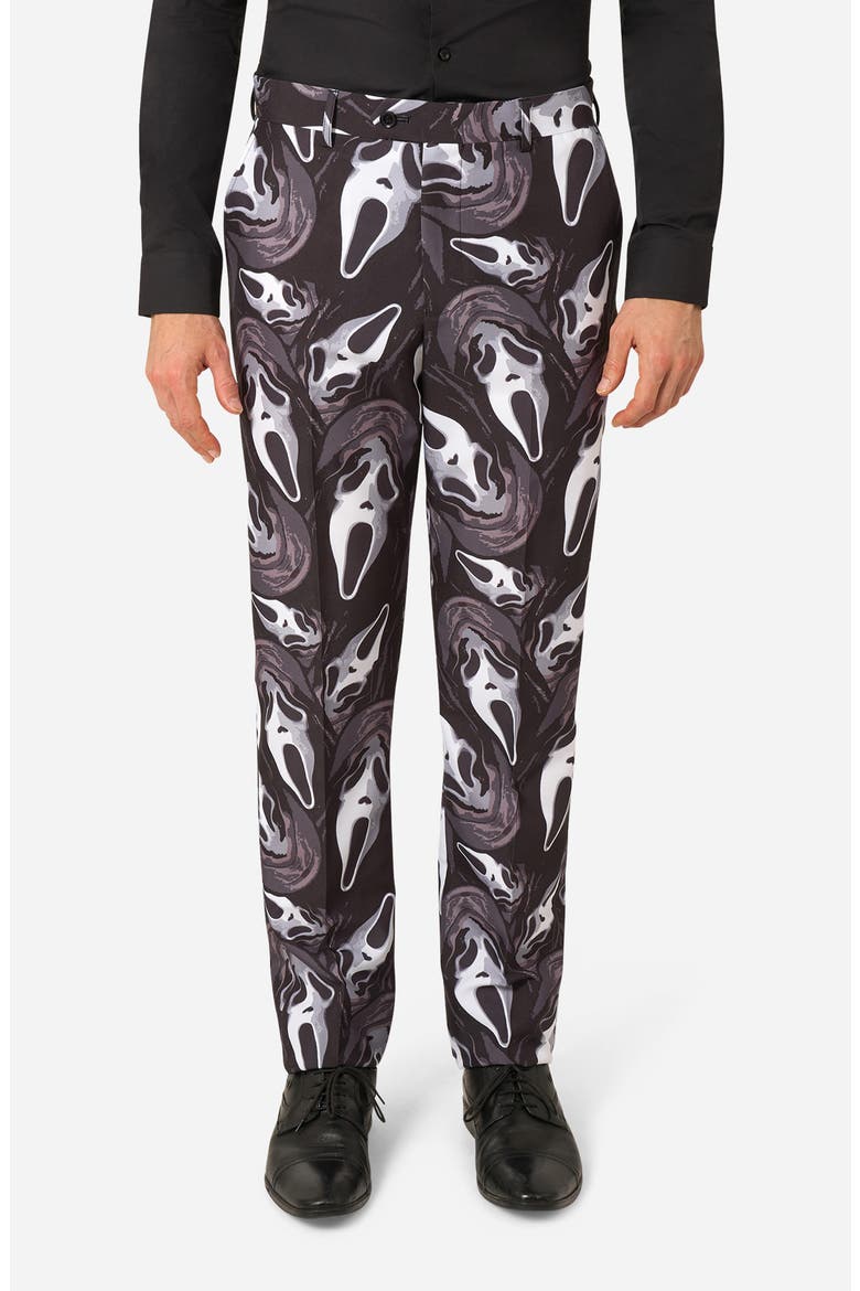 Ghost Face 2-Button Suit, Alternate, color, BLACK