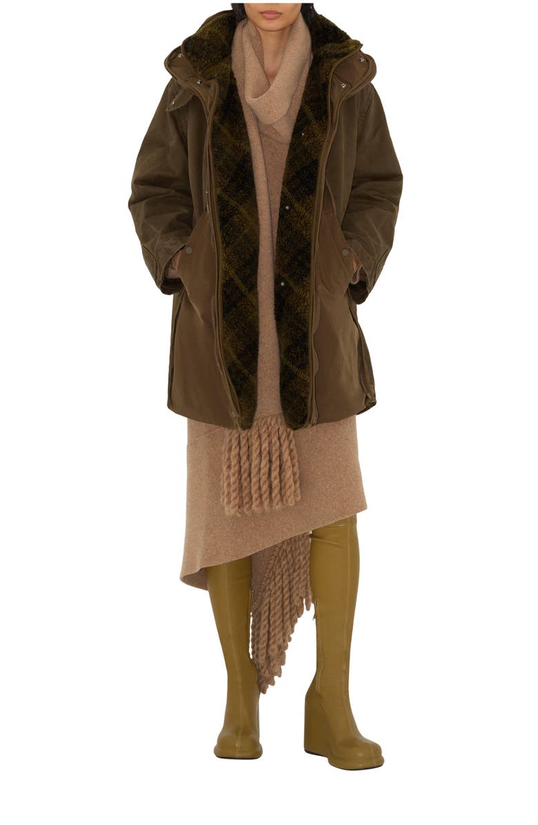 Burberry Detachable Warmer Cotton Parka, Main, color, 