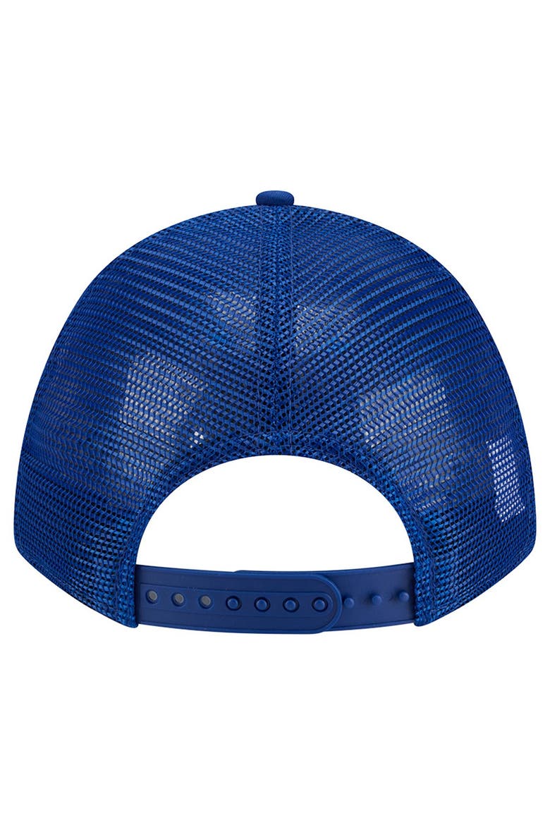 Men's New Era Blue New York Mets Tonal Icon 9FORTY Adjustable Trucker Hat, Alternate, color, Blue
