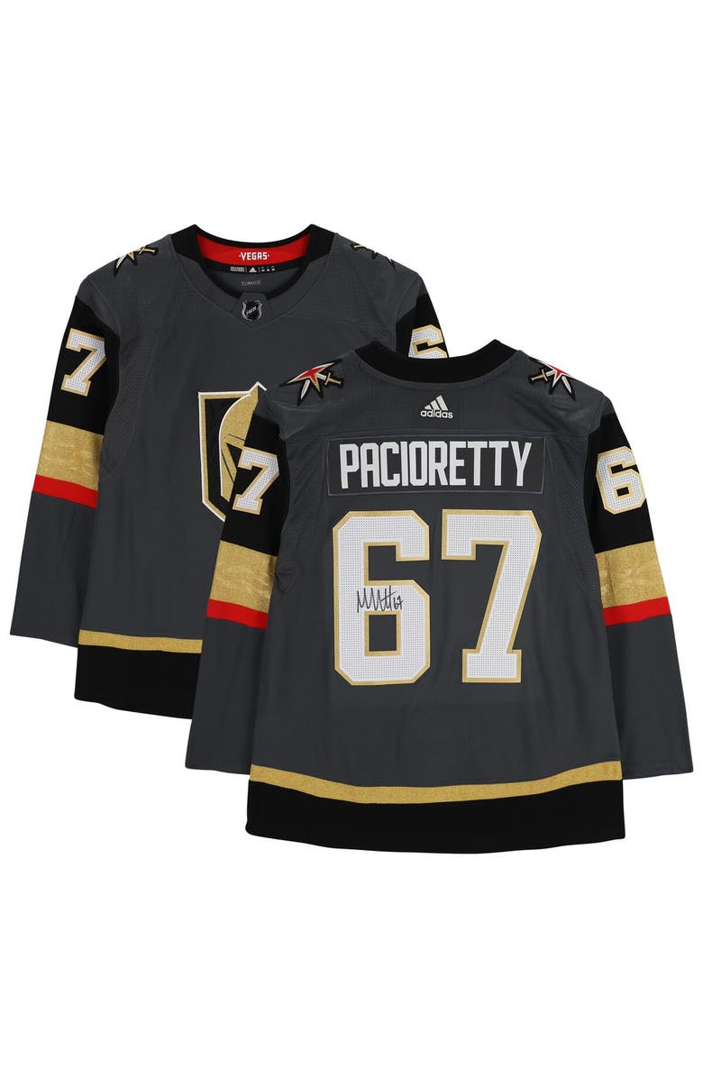 FANATICS AUTHENTIC Max Pacioretty Vegas Golden Knights Autographed Black Adidas Authentic Jersey, Main, color, 