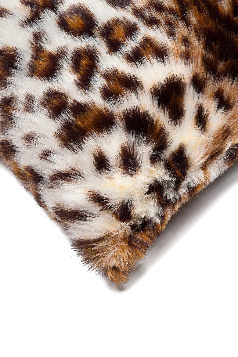 Belton Georgetown Lynx Faux Fur Pillows - Set of 2 - 12" x 20", Alternate, color, GEORGETOWN LYNX