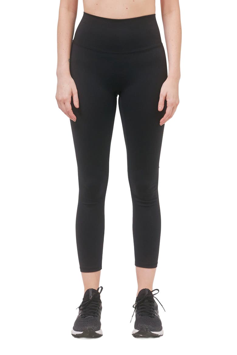 Hybrid Legging High Waist Crop Leggings 23", Alternate, color, Metropolis Black