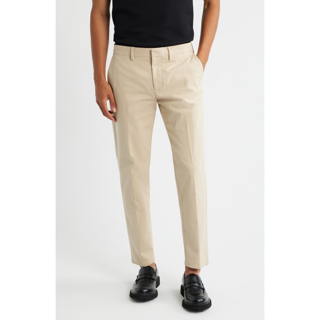Open Edit Slim Fit Stretch Cotton Chinos In Neutral