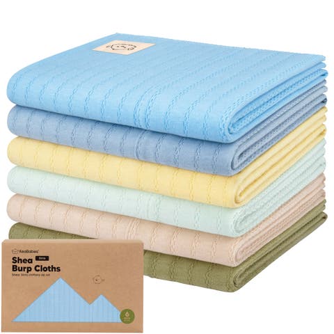 6-Pack Shea (Stria) Burp Cloths