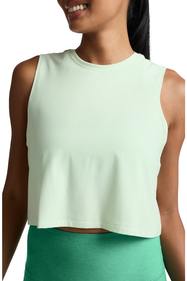 Featherweight Minimal Crop Tank, Main, color, AIRY GREEN HEATHER