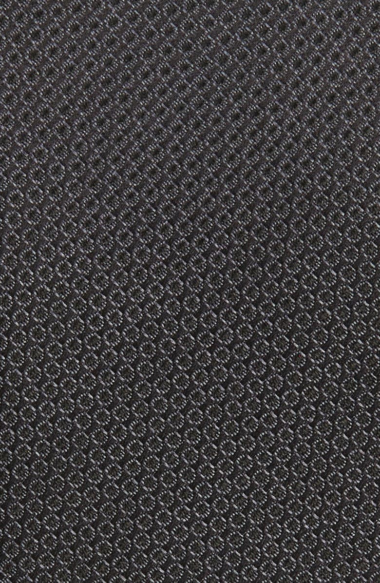 Nordstrom Morton Silk Tie, Alternate, color, Black