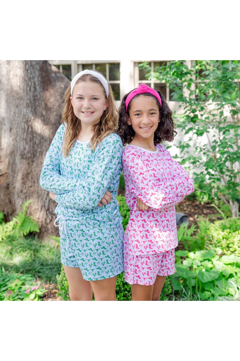 Sophie Girls' Short Set, Alternate, color, Wild West Pink