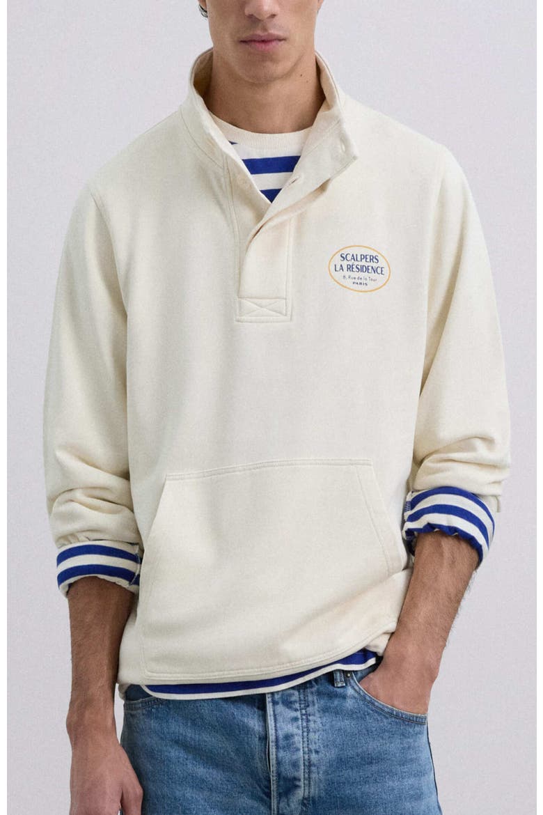 Residencehighneck Sweater, Main, color, Cream