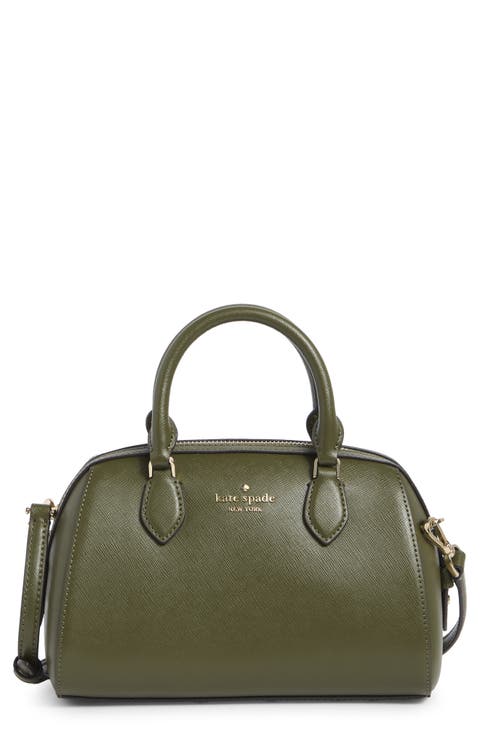 madison saffiano leather small satchel