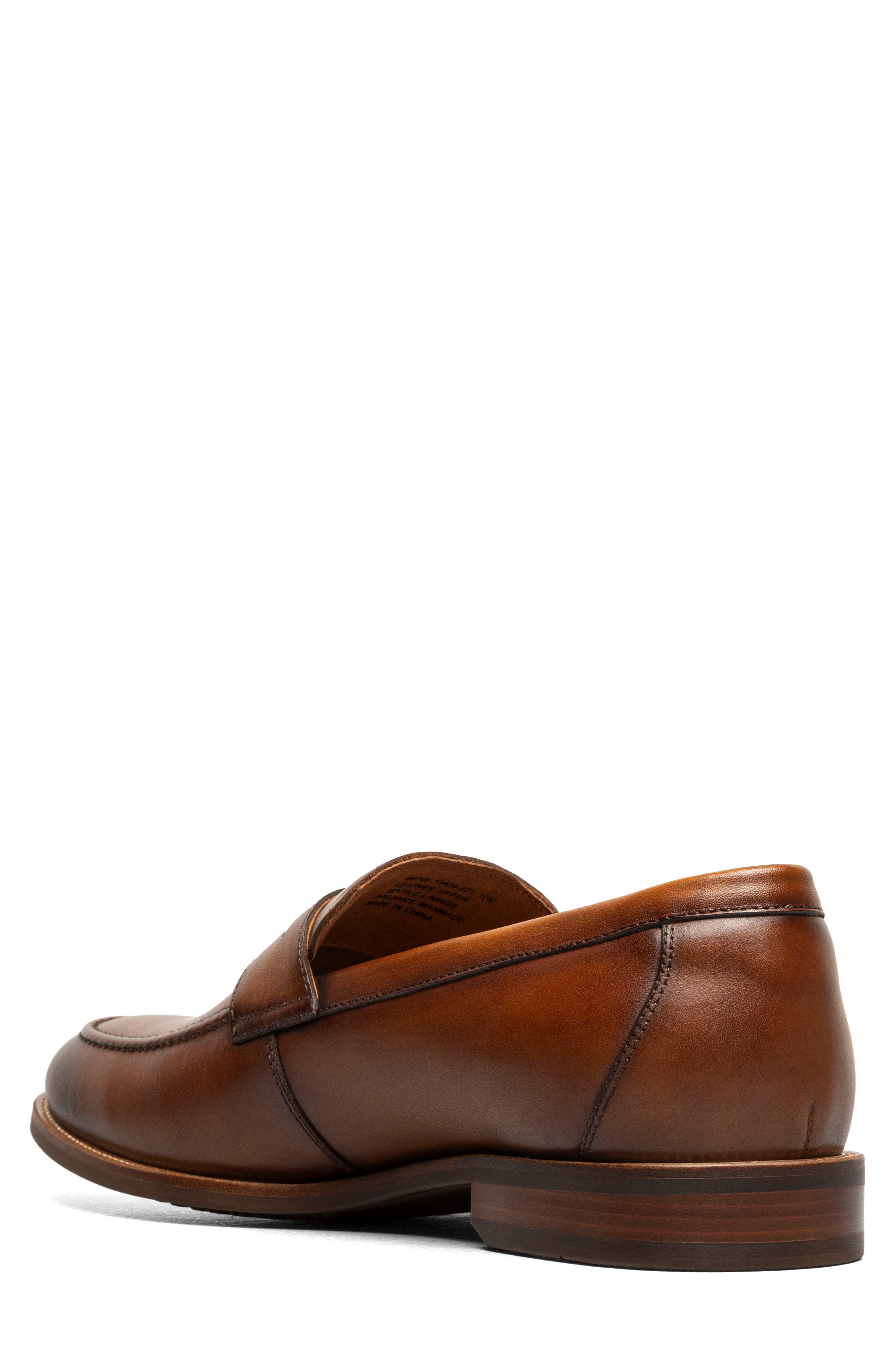 Ruvo Moc Toe Penny Loafer, Alternate, color, COGNAC