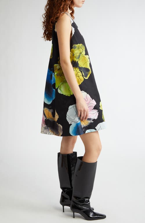 Stine Goya Embroidered Crepe Shift Minidress