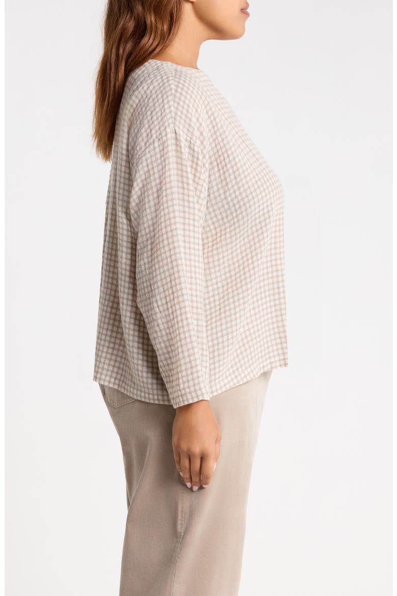 Bateau Neck Boxy Wool Blend Top, Alternate, color, PLASTER