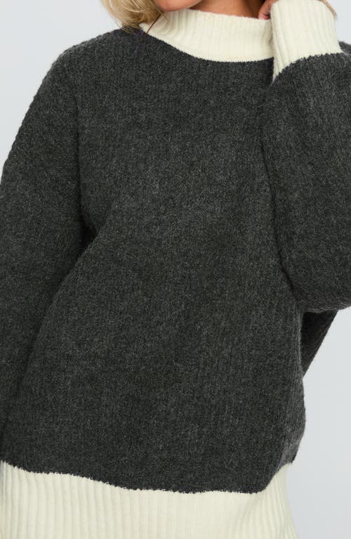 Princess Polly Broken Heart's Club Colorblock Sweater In Green