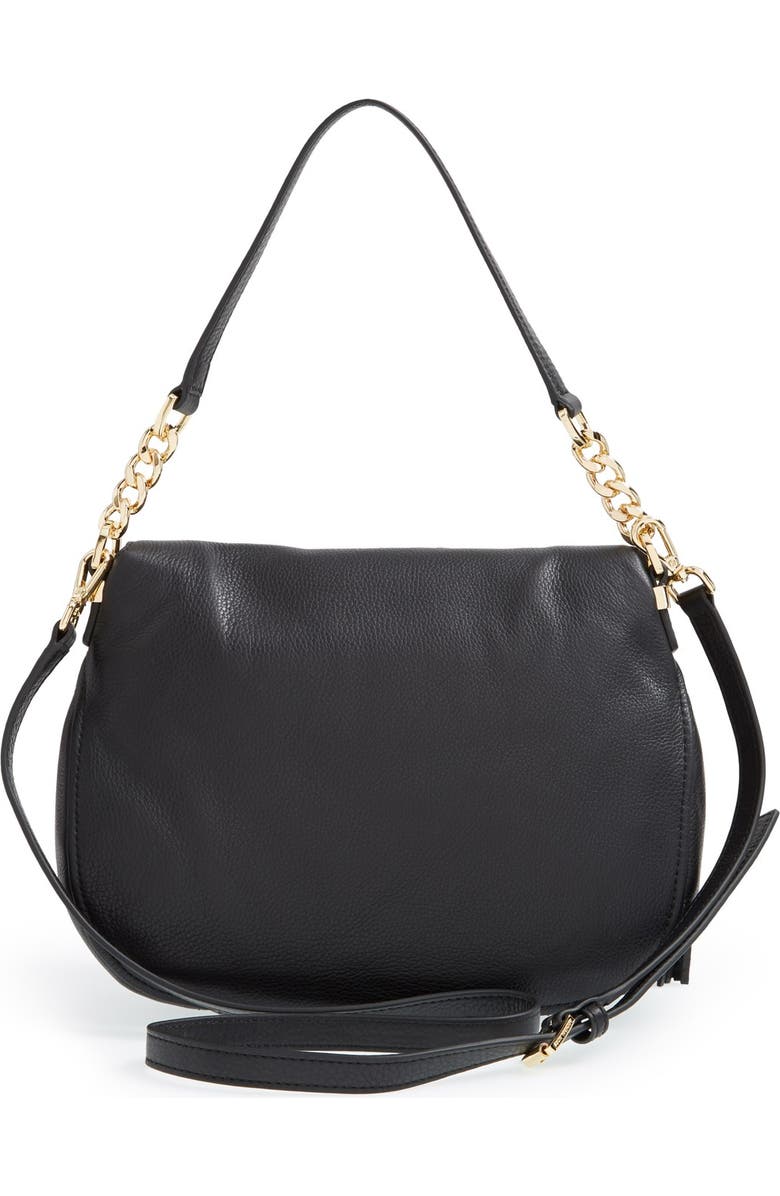 MICHAEL Michael Kors 'Bedford Tassel - Medium' Convertible Leather Shoulder Bag, Alternate, color,