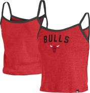 New Era Women's New Era Red Chicago Bulls Spaghetti Strap Tank Top