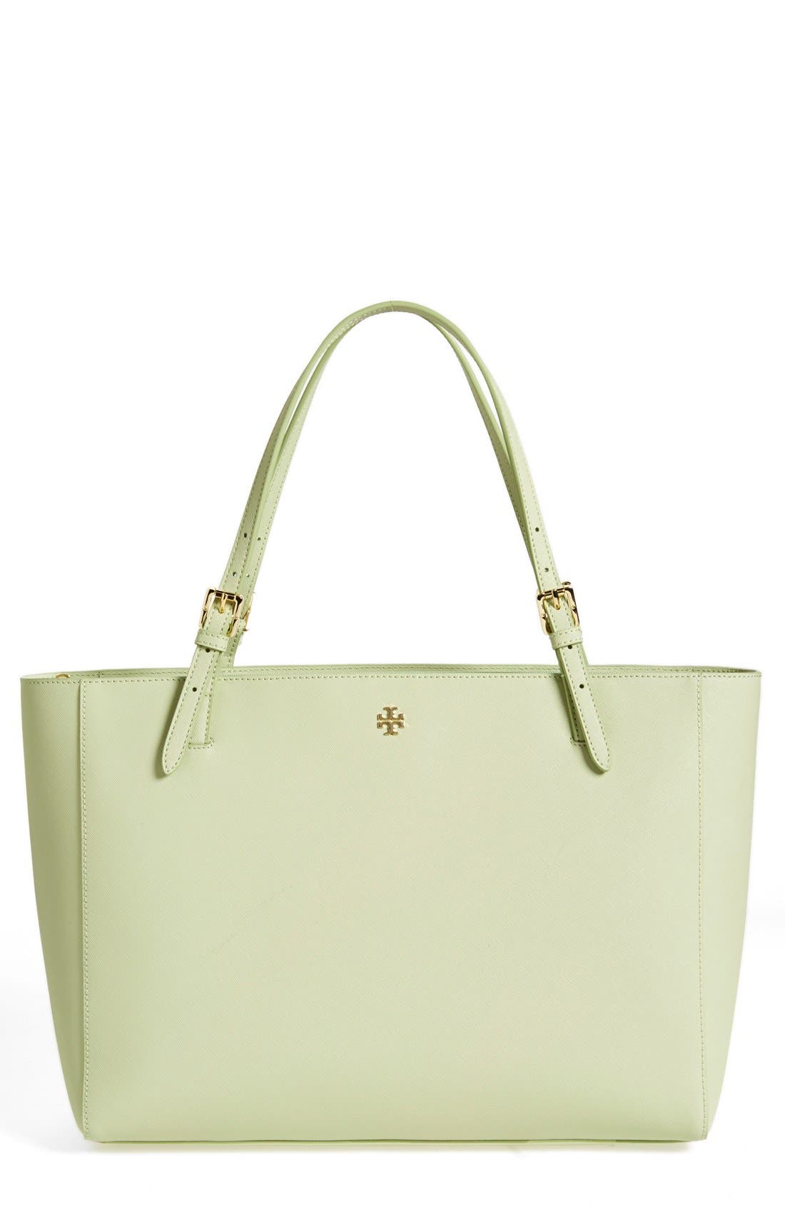 'York' Buckle Tote, Main, color, MINT JULEP