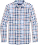 vineyard vines Folly Beach Plaid Island Slub Cotton Spread Collar