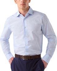 Robert Talbott Reynolds Check Cotton/Linen Shirt in Contemporary Fit
