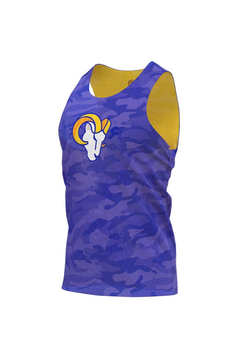 Men's FOCO Royal/Gold Los Angeles Rams Reversible Mesh Tank Top, Alternate, color, Royal