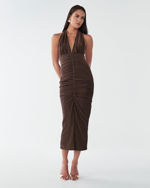 Bwldr Lizette Dress In Gold