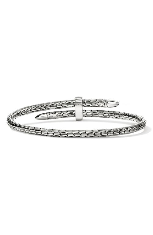 John Hardy Spear Flex Cuff, Sterling Silver, Pavé In Metallic