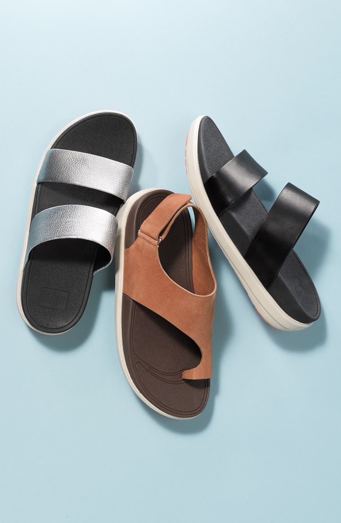 FitFlop 'Loosh' Nubuck Toe Loop Sandal, Alternate, color, 