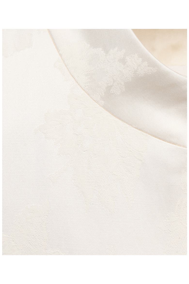 Band Collar Jacquard Jacket, Alternate, color, ECRU